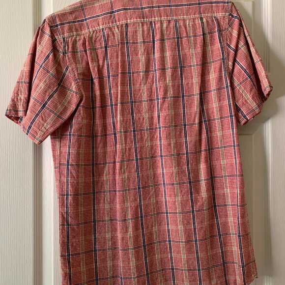 Short Sleeve Button Down Shirt - G.H. Bass & Co - Red - Picture 2 of 3